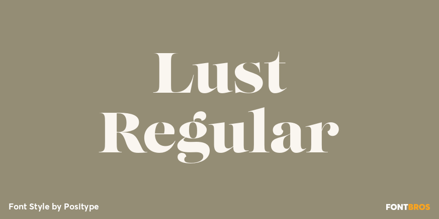 Lust Regular Poster