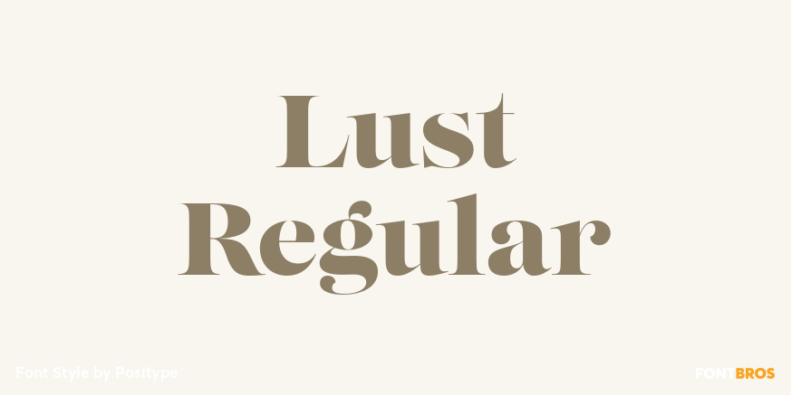 Lust Regular Poster