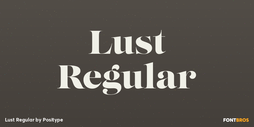 Lust Regular Poster