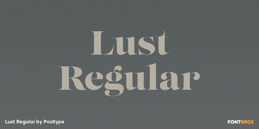 Lust Regular Poster
