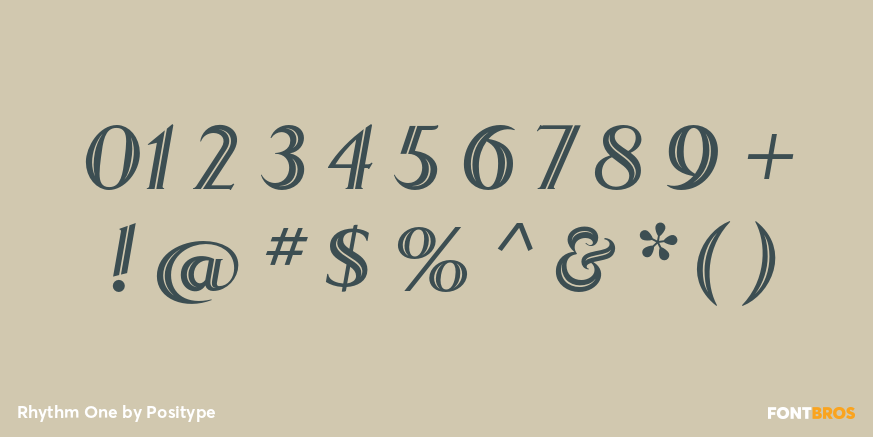 Rhythm One Font Poster #1