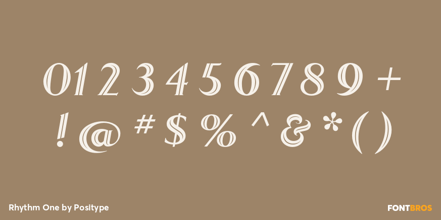 Rhythm One Font Poster #4
