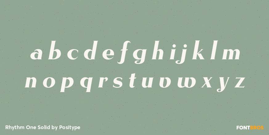 Rhythm One Solid Font Poster #3