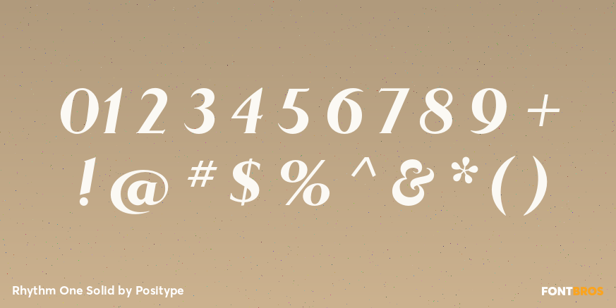 Rhythm One Solid Font Poster #4