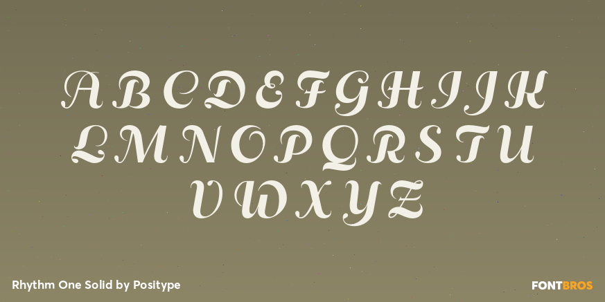 Rhythm One Solid Font Poster #1