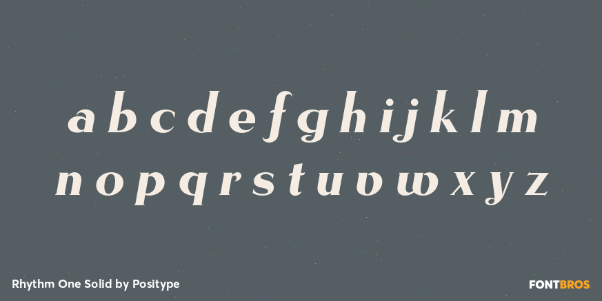 Rhythm One Solid Font Poster #1