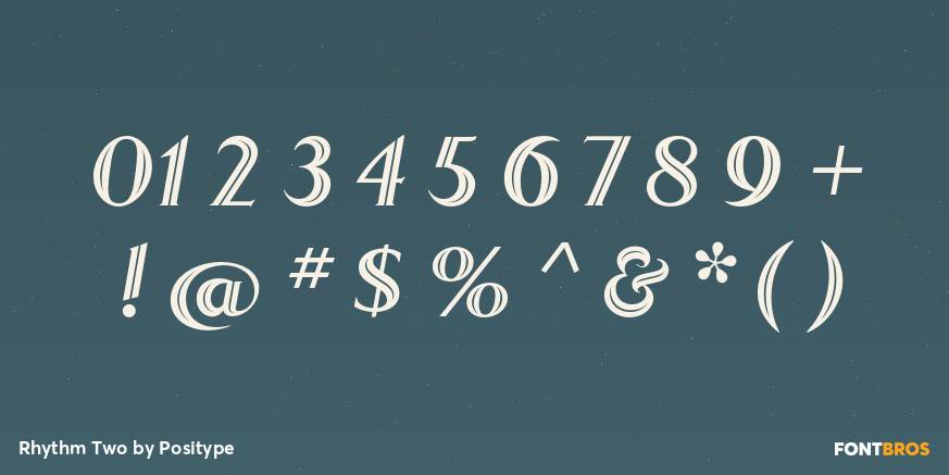 Rhythm Two Font Poster #1