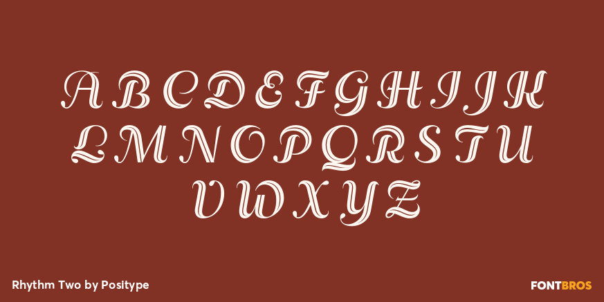 Rhythm Two Font Poster #2