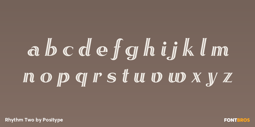 Rhythm Two Font Poster #3
