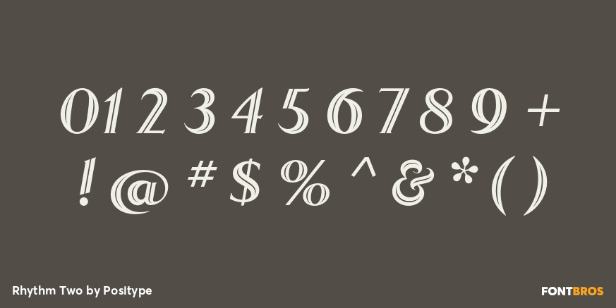 Rhythm Two Font Poster #4