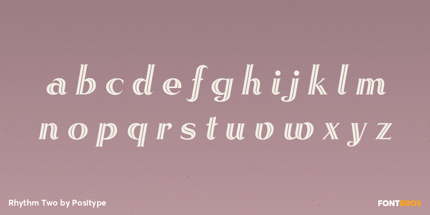 Rhythm Two Font Poster #1