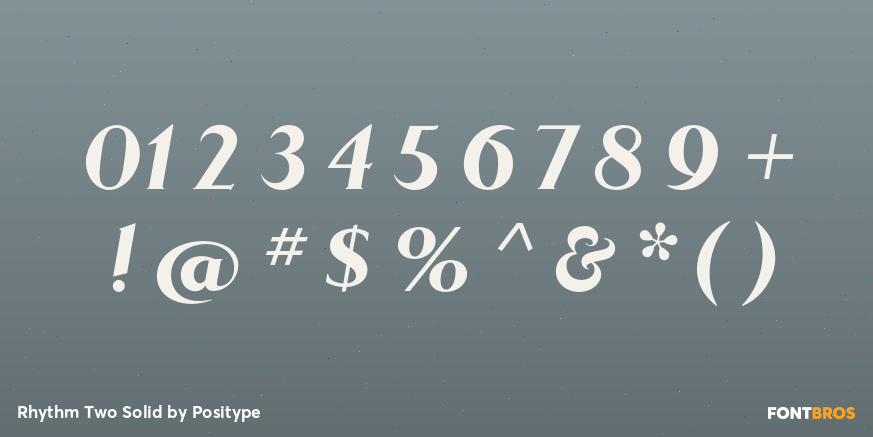 Rhythm Two Solid Font Poster #1