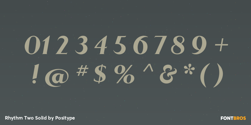 Rhythm Two Solid Font Poster #4