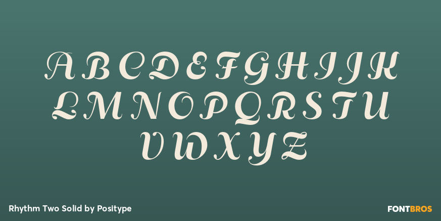 Rhythm Two Solid Font Poster #1