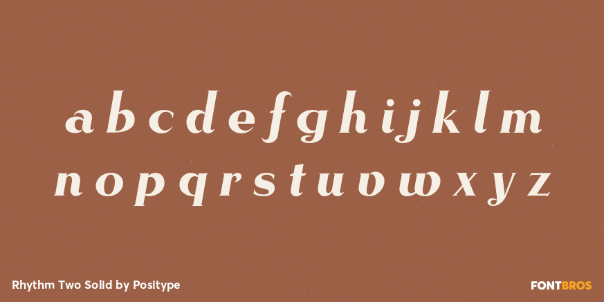 Rhythm Two Solid Font Poster #1