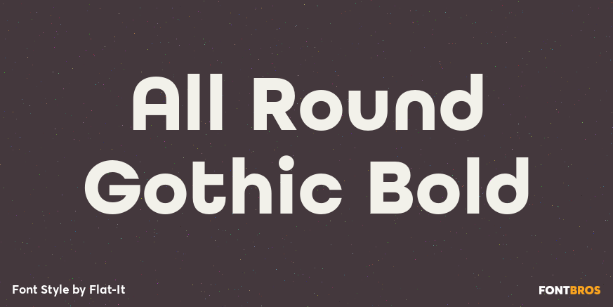 All Round Gothic Bold Poster