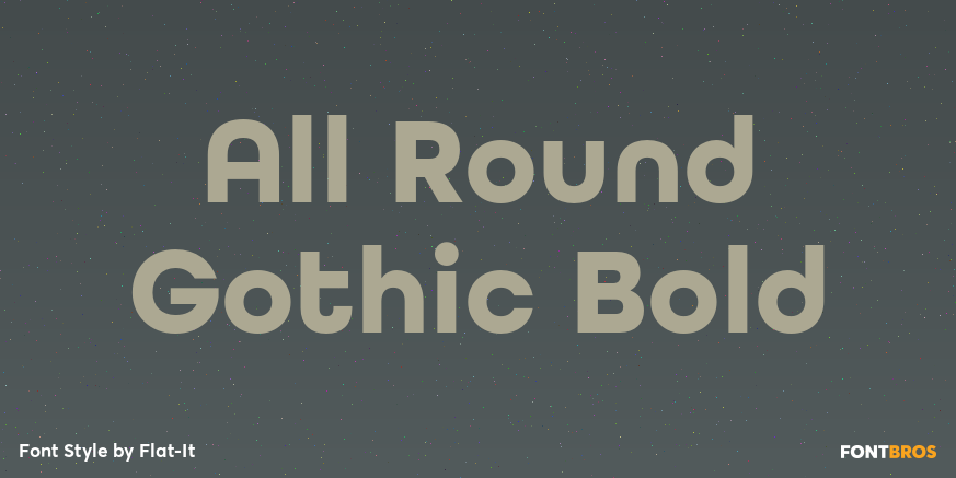 All Round Gothic Bold Poster