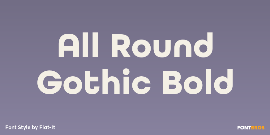 All Round Gothic Bold Poster