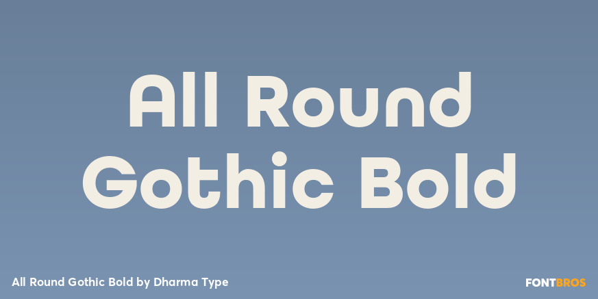 All Round Gothic Bold Poster