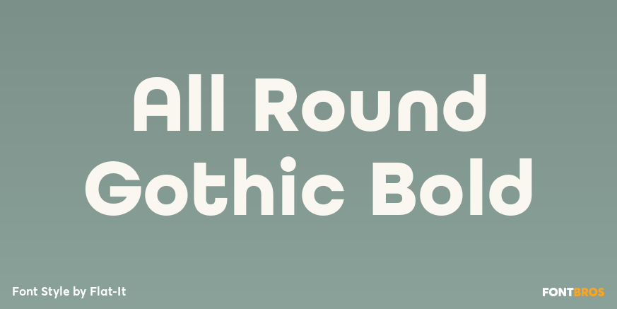 All Round Gothic Bold Poster