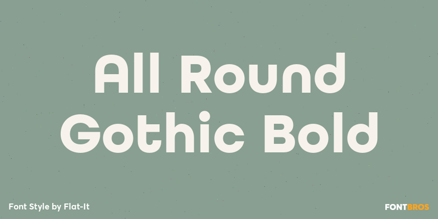 All Round Gothic Bold Poster