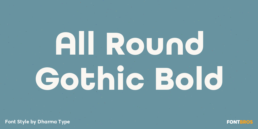 All Round Gothic Bold Poster