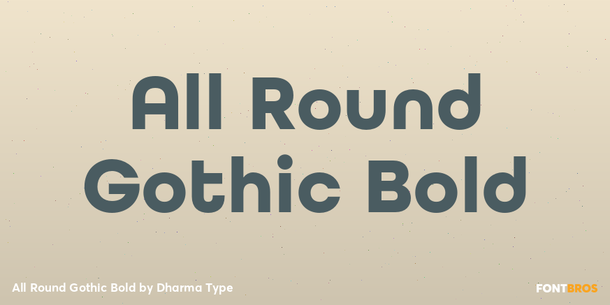 All Round Gothic Bold Poster