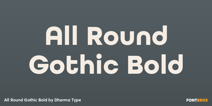 All Round Gothic Bold Poster