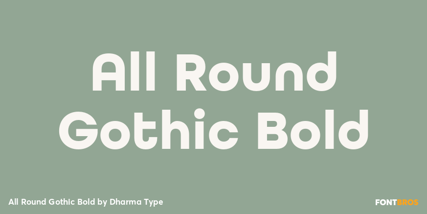 All Round Gothic Bold Poster