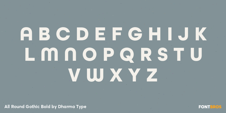 All Round Gothic Bold Font Poster #2