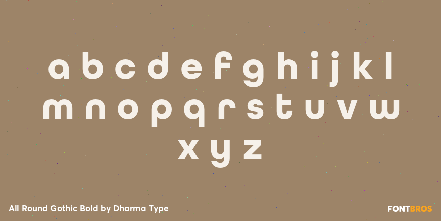 All Round Gothic Bold Font Poster #3