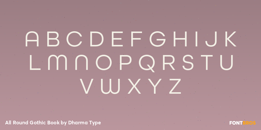 All Round Gothic Book Font Poster #2