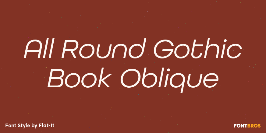 All Round Gothic Book Oblique Poster
