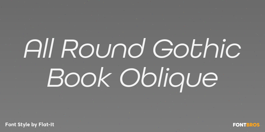 All Round Gothic Book Oblique Poster