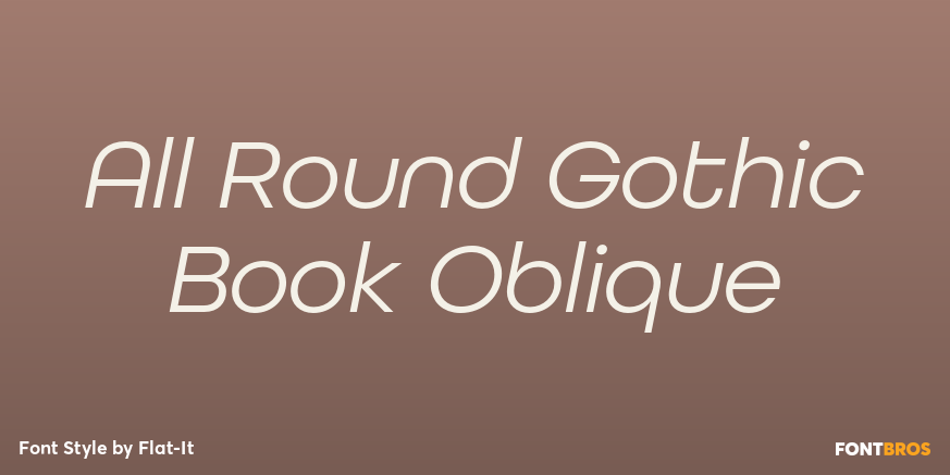 All Round Gothic Book Oblique Poster
