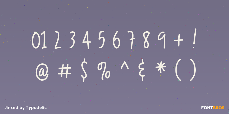 Jinxed Font Poster #1