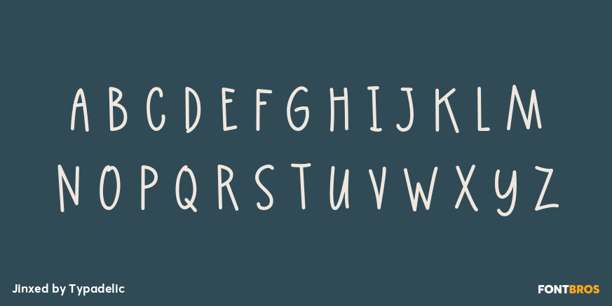 Jinxed Font Poster #1