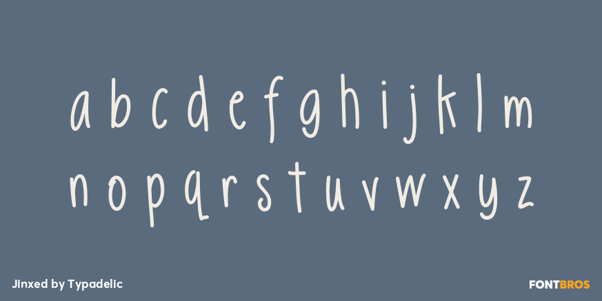 Jinxed Font Poster #1