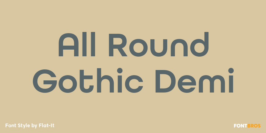 All Round Gothic Demi Poster