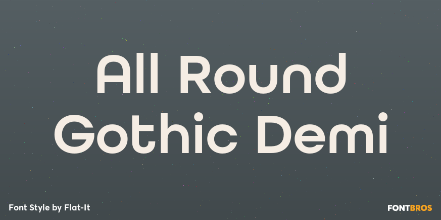 All Round Gothic Demi Poster