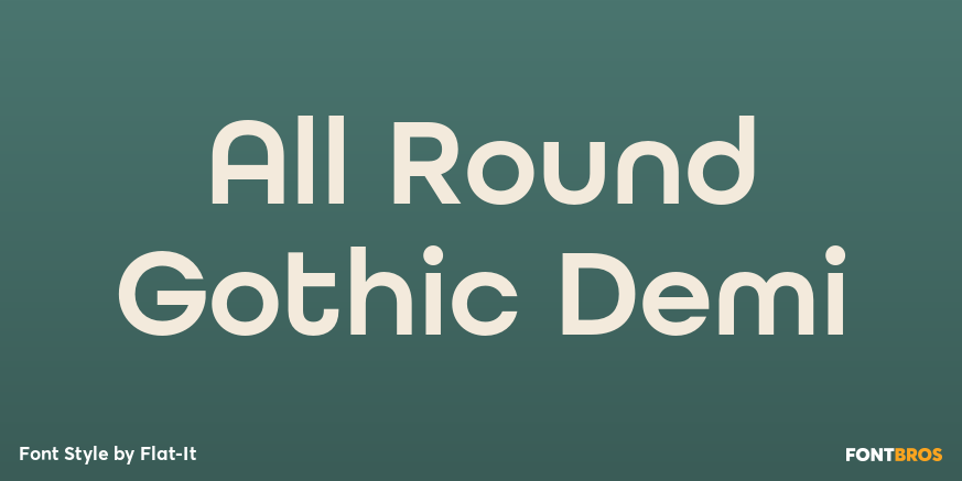 All Round Gothic Demi Poster