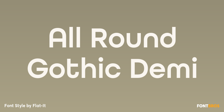 All Round Gothic Demi Poster