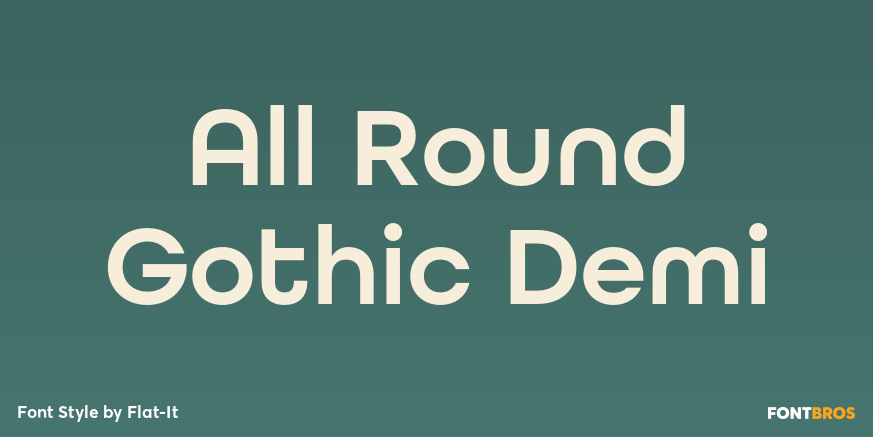 All Round Gothic Demi Poster