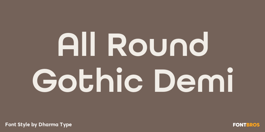 All Round Gothic Demi Poster