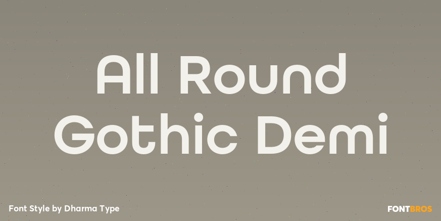 All Round Gothic Demi Poster