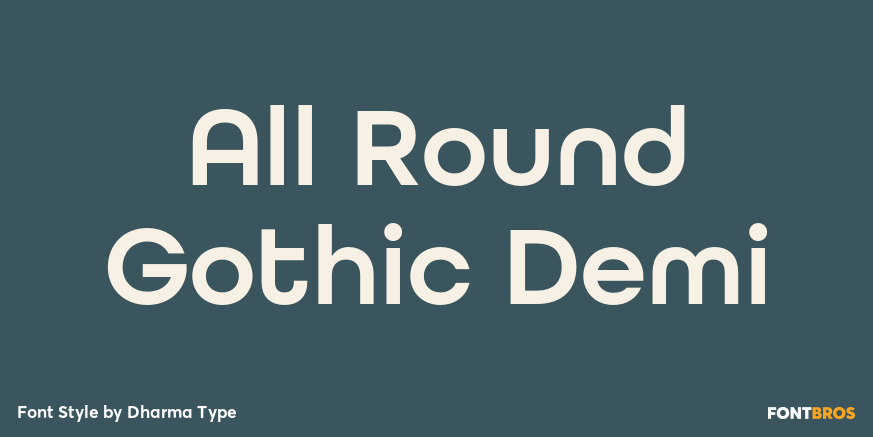 All Round Gothic Demi Poster