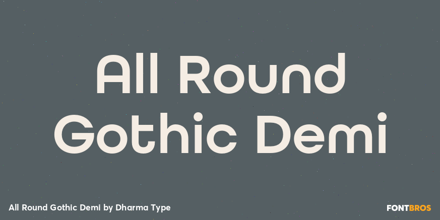 All Round Gothic Demi Poster