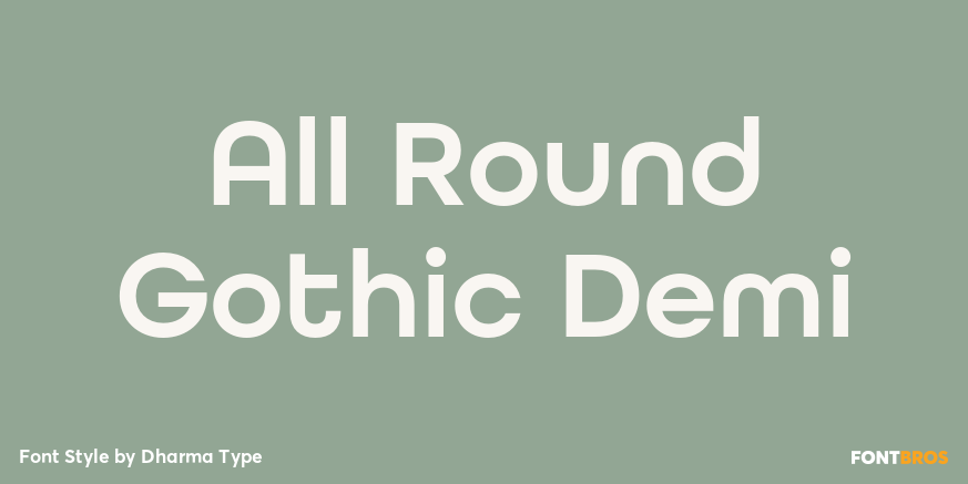 All Round Gothic Demi Poster