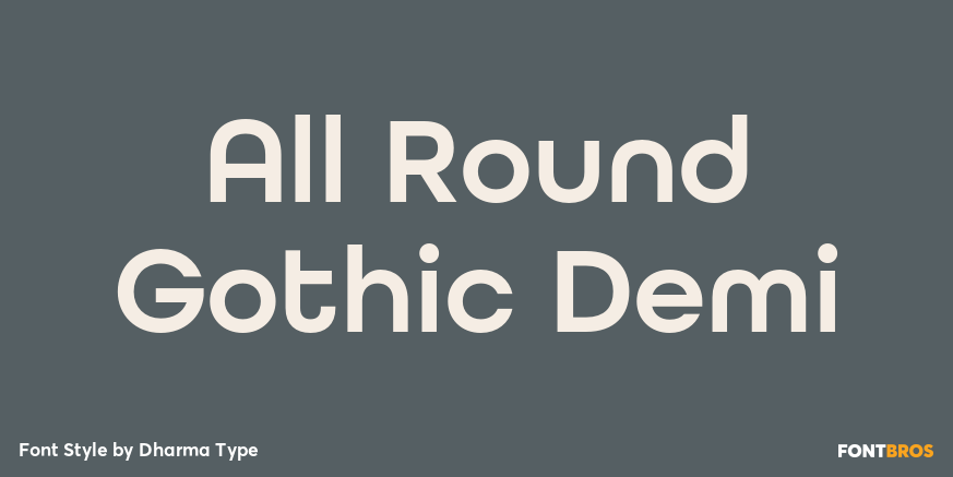 All Round Gothic Demi Poster