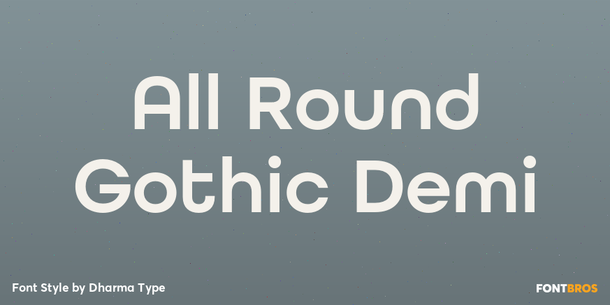 All Round Gothic Demi Poster